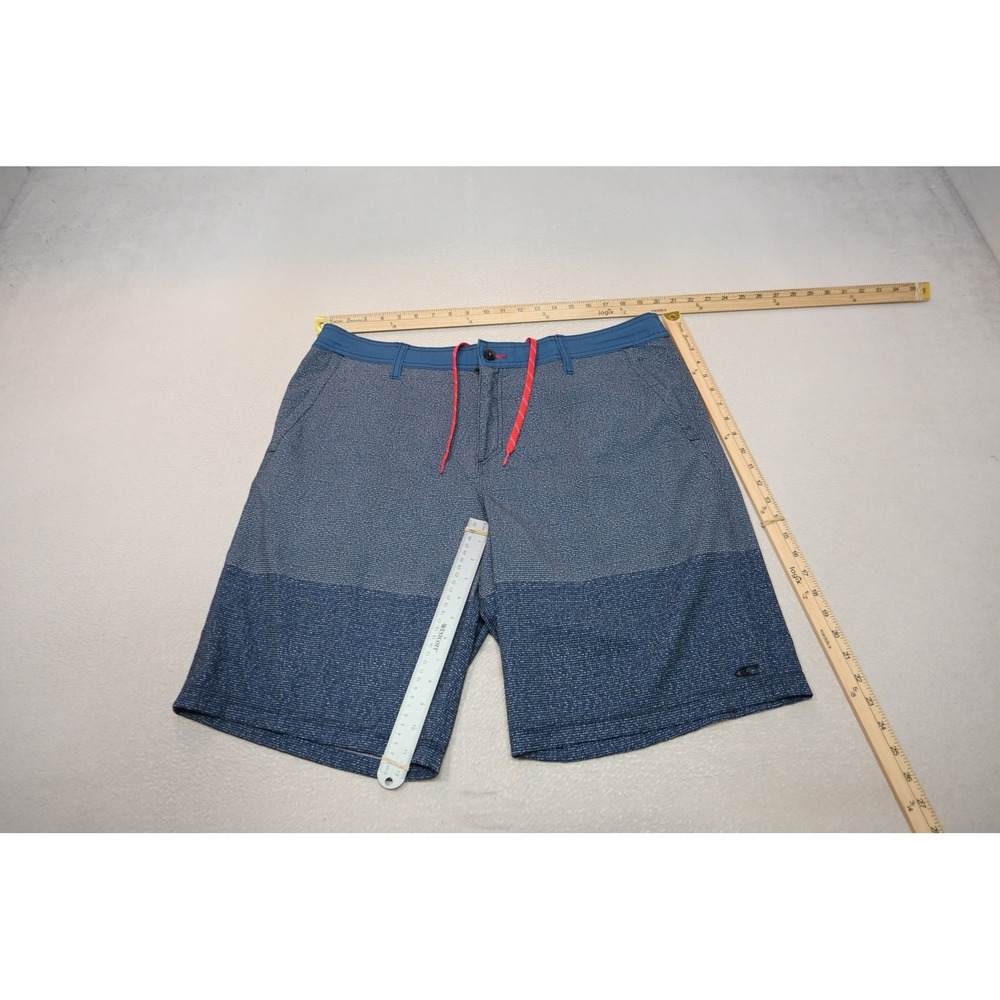 O'Neill Hybrid Shorts Mens 40 Blue Surf Hike Casual Textured Quick Dry Excellent